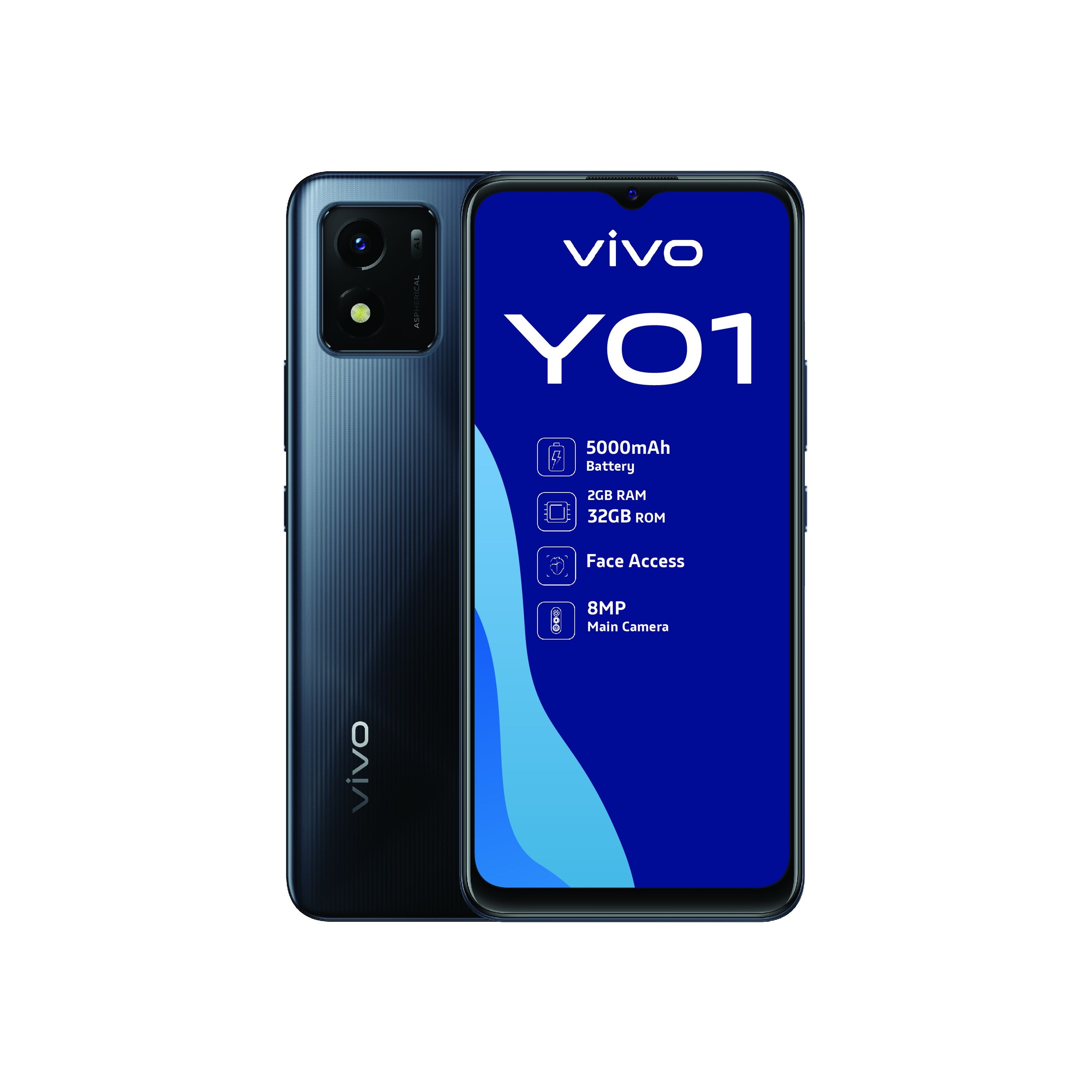 Vivo Y01 - Elegant Black